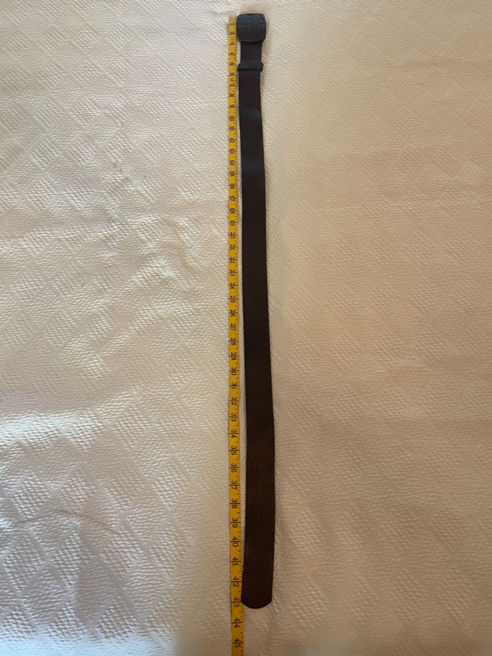 Brown Leather Women's Belt with Floral Tooled Buckle - Picture 5 of 5